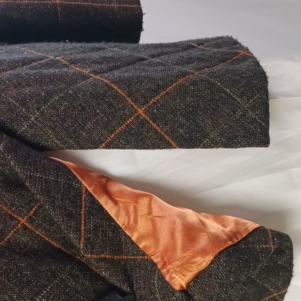 Brown Quilted W Toggle Closure Jacket. - image 6